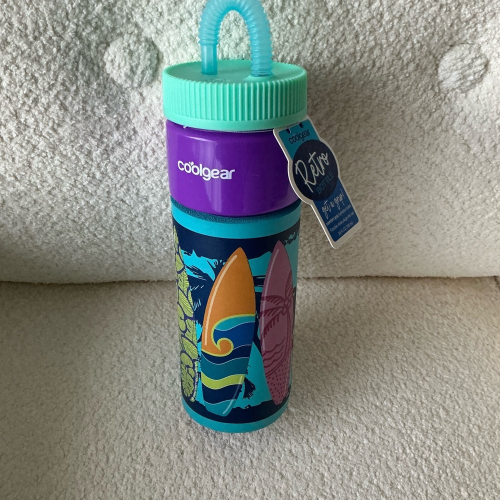 Coolgear Retro Comfort Grip Hydration Bottle. 24 OZ . Foam Grip